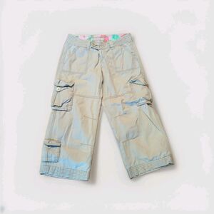 Aeropostale Cargo Pants Capris Womens 3/4 Khaki Utility Pockets Y2K Vintage